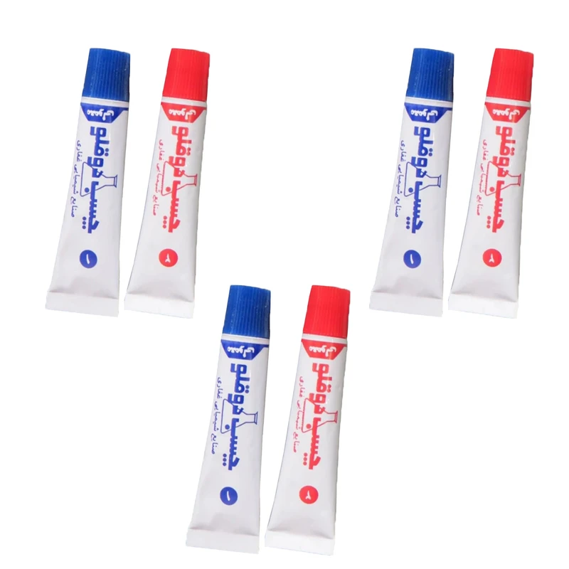 چسب دوقلو غفاری مدل F1 حجم 60 میلی لیتر مجموعه 3 عددی