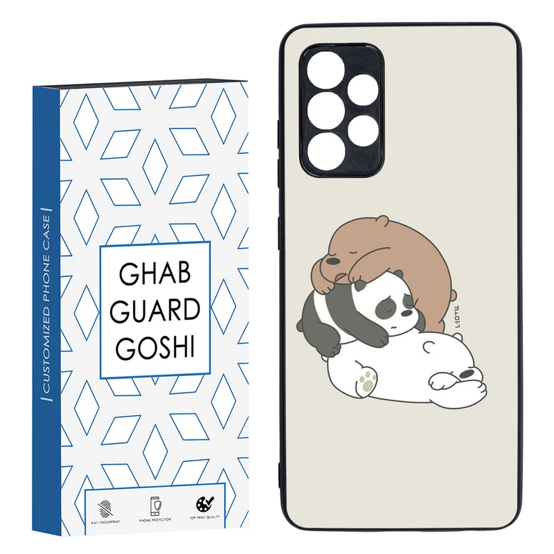 کاور قاب گارد گوشی طرح سه خرس کله پوک کد TPU-274 مناسب برای گوشی موبایل سامسونگ Galaxy A52