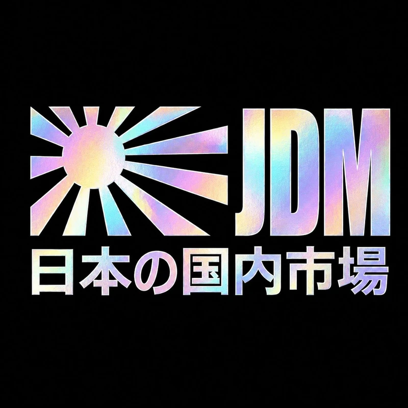 برچسب بدنه خودرو سولگی طرح JDM هولوگرامی کد M273