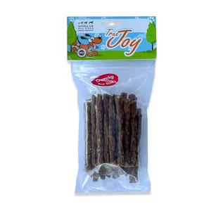 تشویقی رژیمی سگ تروجوی مدل chicken crunchy وزن 100 گرم