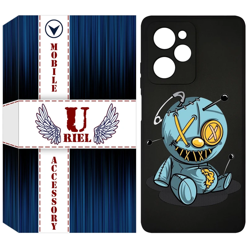 کاور یوریل قاب مدل KSH کد 68 طرح عروسک مناسب برای گوشی موبایل شیائومی Poco X5 Pro / Redmi Note 12 Pro 5G