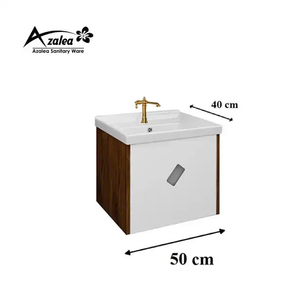 ست کابینت و روشویی آزالیا مدل کایرا کد 11 به همراه آینه بک لایت
