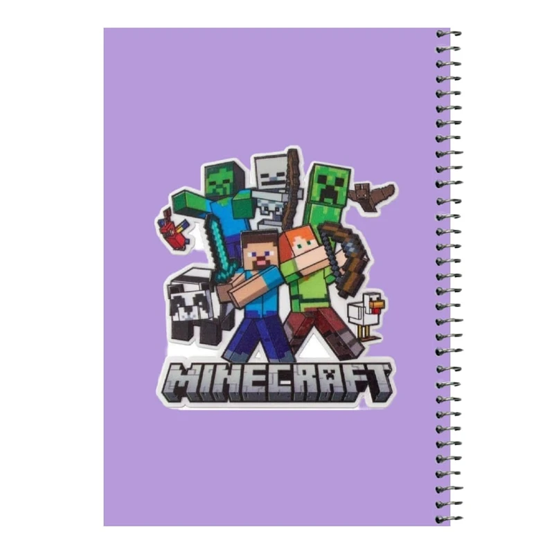 دفتر مشق 80 برگ اس جی مدل ماینکرفت کد۱۰   