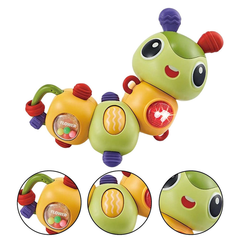 جغجغه مدل کرم پیچشی طرح کاترپیلار موزیکال