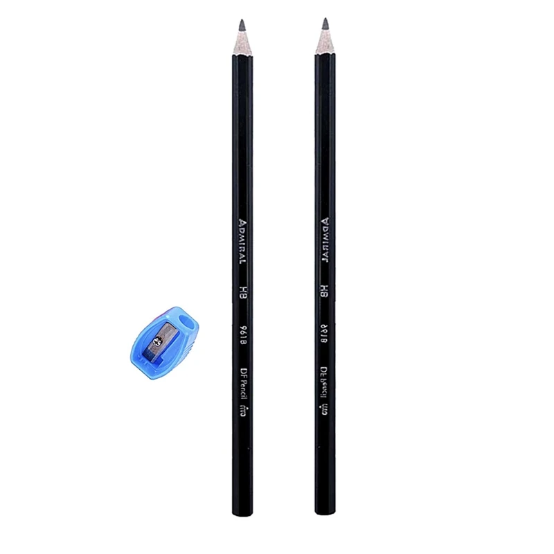 مداد مشكي آدمیرال مدل 003 به همراه تراش بسته 3 عددي