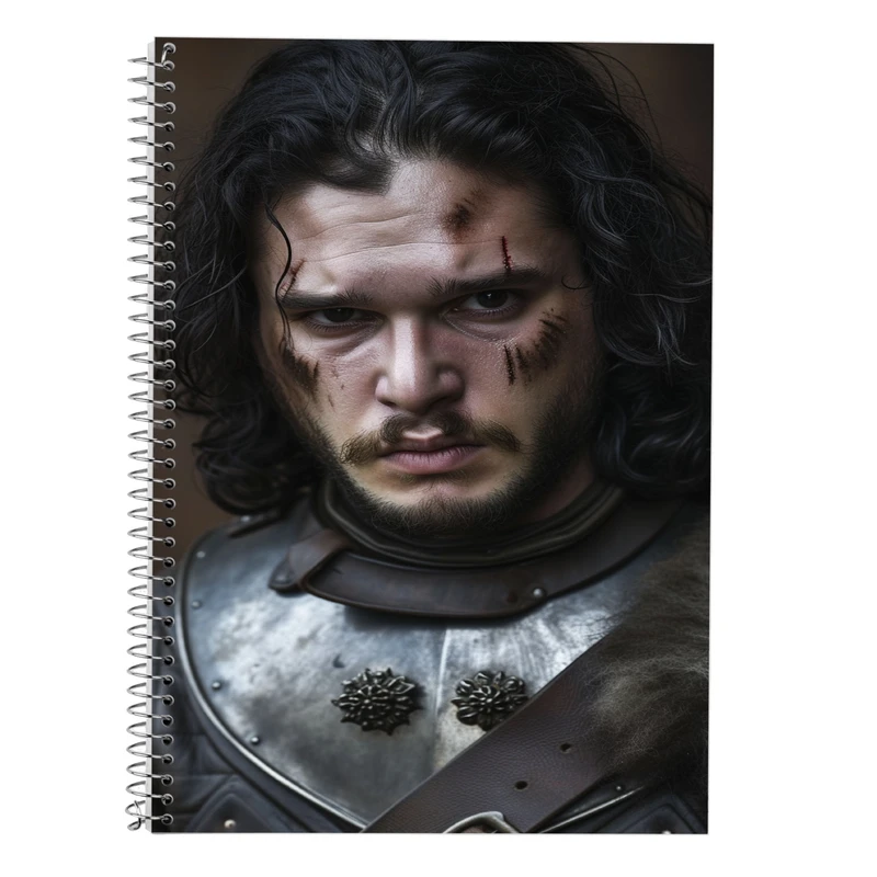 دفتر زبان 50 برگ مدوپد طرح بازی تاج و تخت GOT کد DF14338