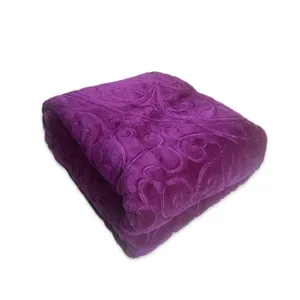 پتو گلبافت مدل گل برجسته يك نفره سايز 160x220سانتی متر