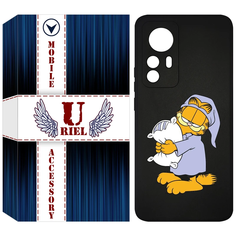 کاور یوریل مدل KSH کد 73 طرح گارفیلد خوابالو مناسب برای گوشی موبایل شیائومی 12T