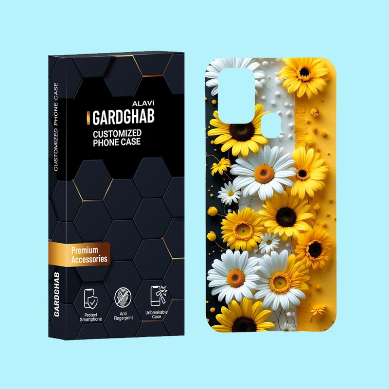 کاور گارد قاب علوی مدل گل مناسب برای گوشی موبایل سامسونگ Galaxy M31