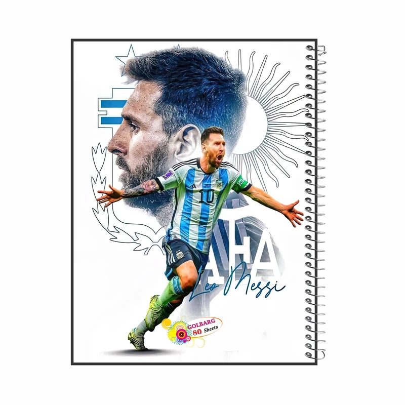 دفتر مشق 80 برگ گلبرگ مدل مسی کد 1924