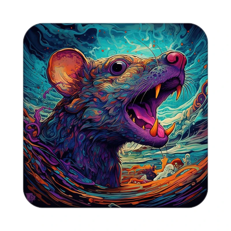 زیر لیوانی کاکتی طرح حیوانات رنگی مدل mp26156