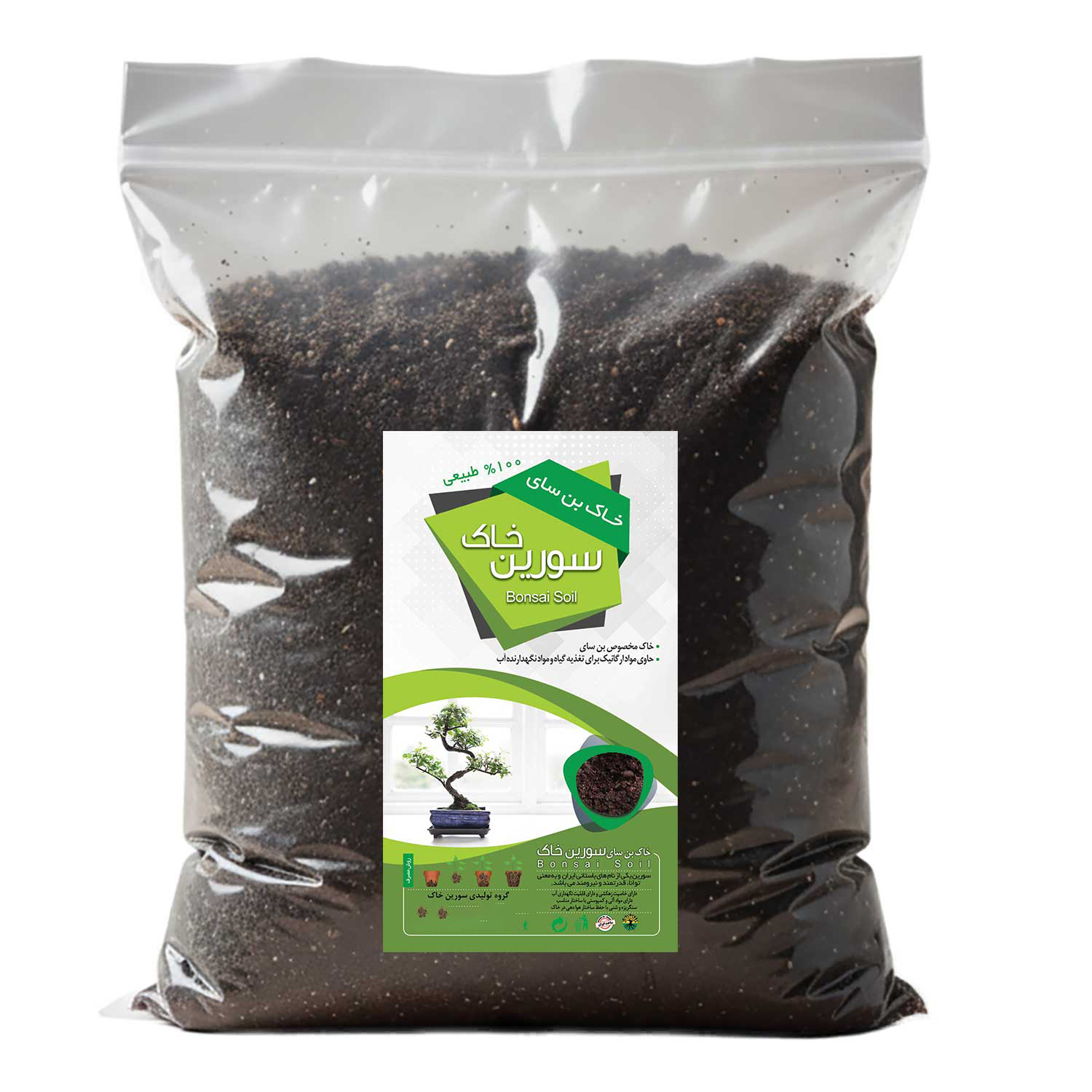 خاک بونسای سورین خاک مدل 4LTR وزن 2 کیلوگرم