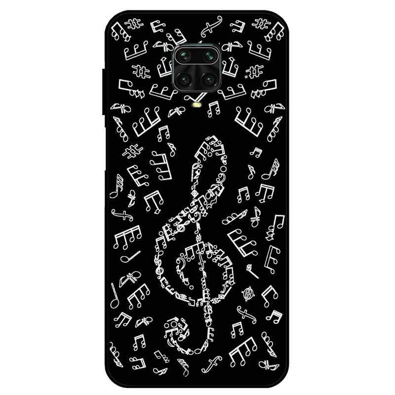 کاور مگافون طرح نوت موسیقی مدل 1370 مناسب برای گوشی موبایل شیائومی Redmi Note 9S / 9 Pro / 9 Pro Max 