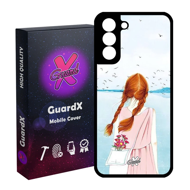 کاور گارد ایکس طرح دختر مدل Glass10213 مناسب برای گوشی موبایل سامسونگ Galaxy S21 FE