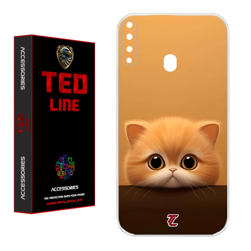 کاور تدلاین طرح گربه کد 1174 مناسب برای گوشی موبایل سامسونگ Galaxy A20S