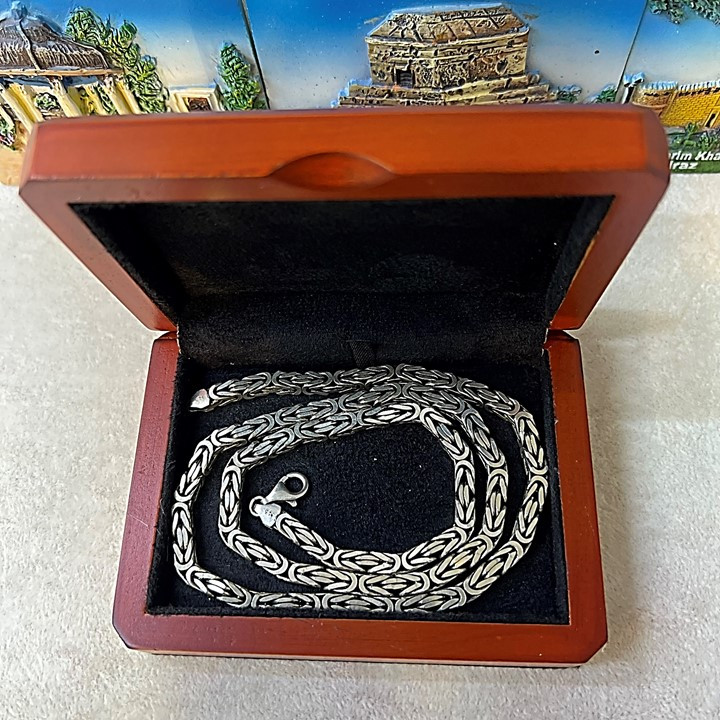 زنجیر نقره مردانه کد glsr-2087 زنجیر نقره مردانه کد glsr-2087