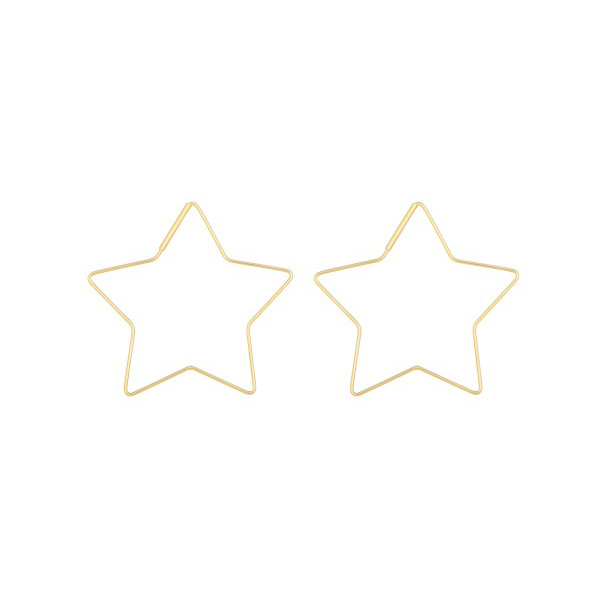 گوشواره حلقه ای طلا 18 عیار زنانه درریس مدل 527