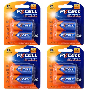 باتری C پی‌کی سل  مدل Ultra digital Alkaline Battery 1.5V C/LR14 بسته 8 عددی