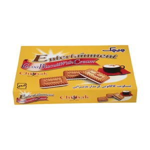 بیسکویت کاکائویی کرمدار پذیرایی - 415 گرم 