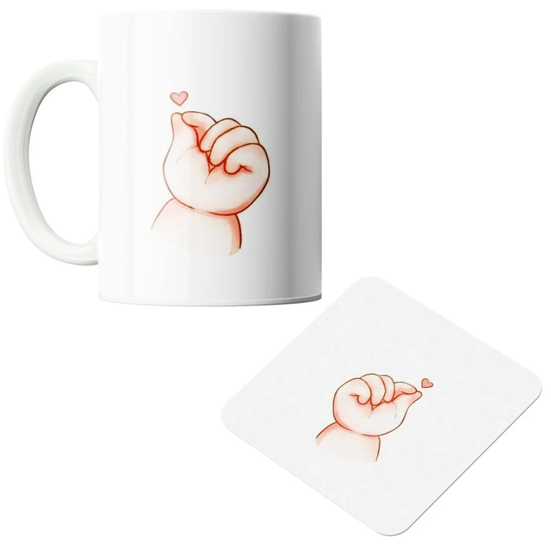 ماگ پادآفرین مدل نی نی کد383 به همراه زیر لیوانی 