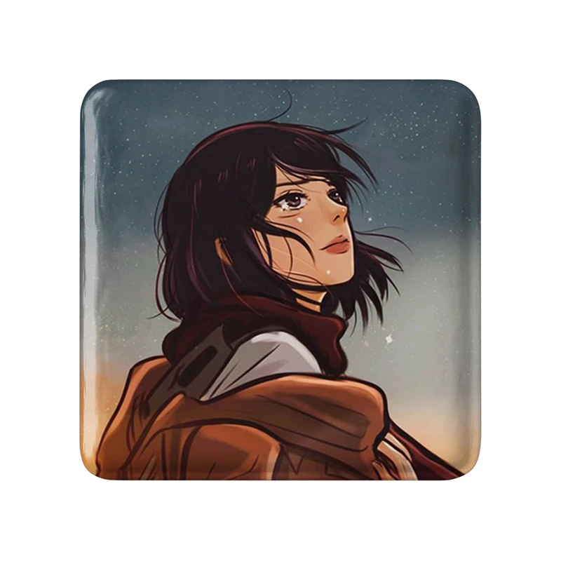 مگنت خندالو طرح میکاسا اکرمن انیمه اتک آن تایتان Attack on Titan مدل مربعی کد 18529