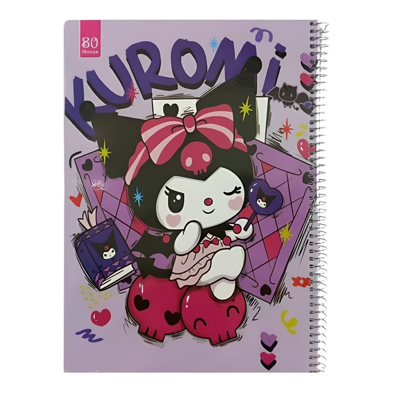 دفتر مشق 80 برگ مدل کرومی طرح مجلد کد 120893