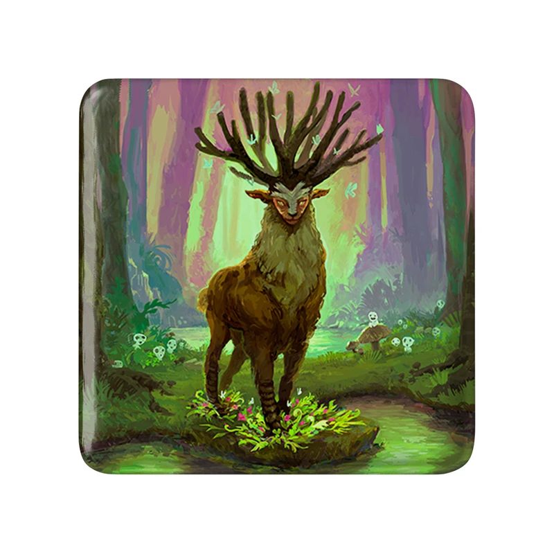 مگنت خندالو طرح انیمه پرنسس مونونوکه (Mononoke) مدل مربعی کد 34104