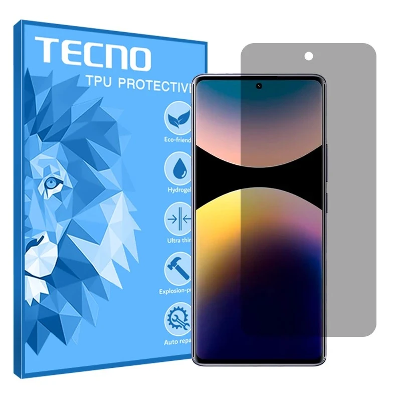 محافظ صفحه نمایش حریم شخصی تکنو مدل هیدروژلی مناسب برای گوشی موبایل شیائومی Poco M8 Pro