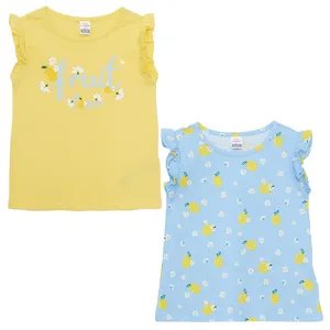 تی شرت آستین کوتاه دخترانه ال سی وایکیکی مدل S2HJ51Z1 بسته 2 عددی