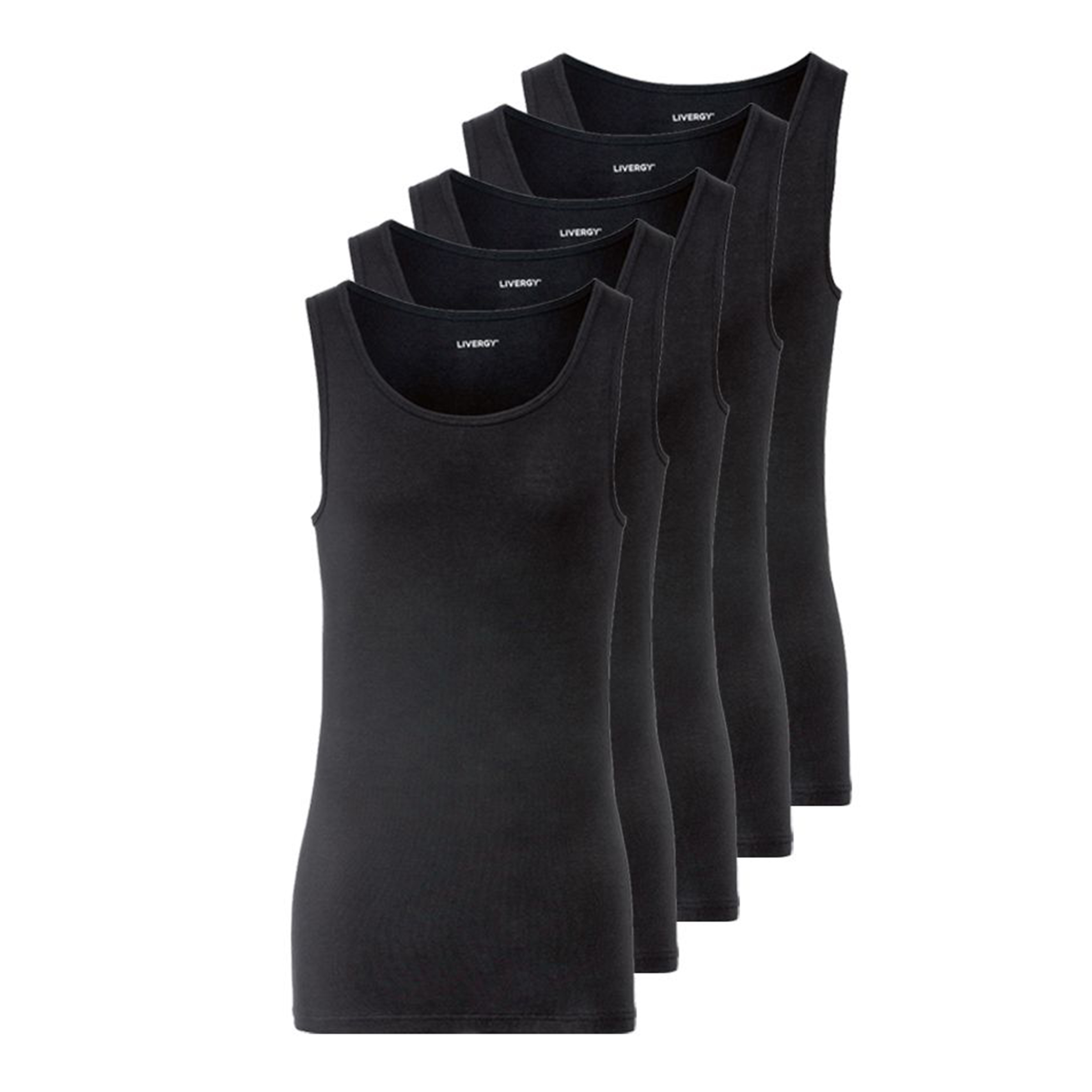 زیرپوش بدون آستین مردانه لیورجی مدل 3603645 مجموعه 5 عددی