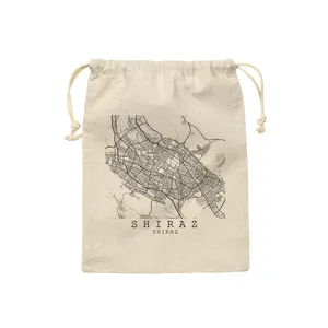 کیسه نان و سبزی ترمه طراحان ایده مدل نقشه شهر شیراز کد map0509 - M سایز 23x33 سانتی متر