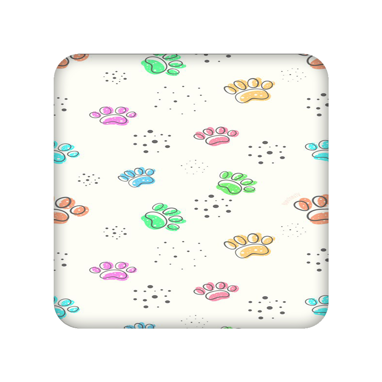 آینه جیبی مدل رد پا کد 2067