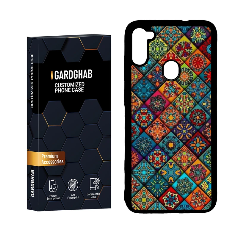 کاور گارد قاب مدل دور ژله ای هنری مناسب برای گوشی موبایل سامسونگ Galaxy A11 / M11