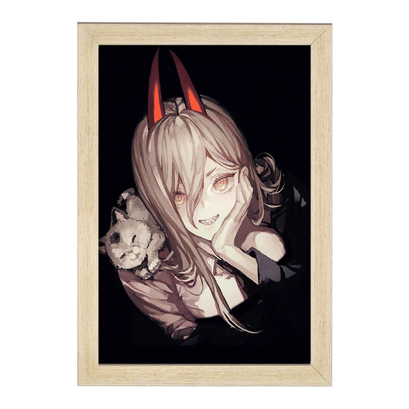 تابلو خندالو مدل ماکیما انیمه مرد اره ای Chainsaw Man  کد 23193