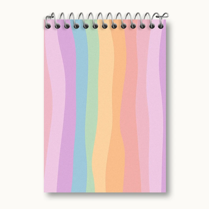 دفتر یادداشت 50 برگ خندالو طرح رنگی رنگی کد N3174