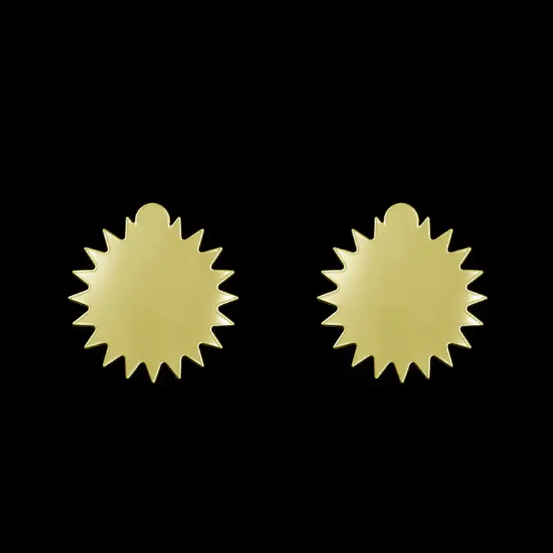 گوشواره طلا 18 عیار زنانه مدوپد مدل ستاره کد GA1-15620