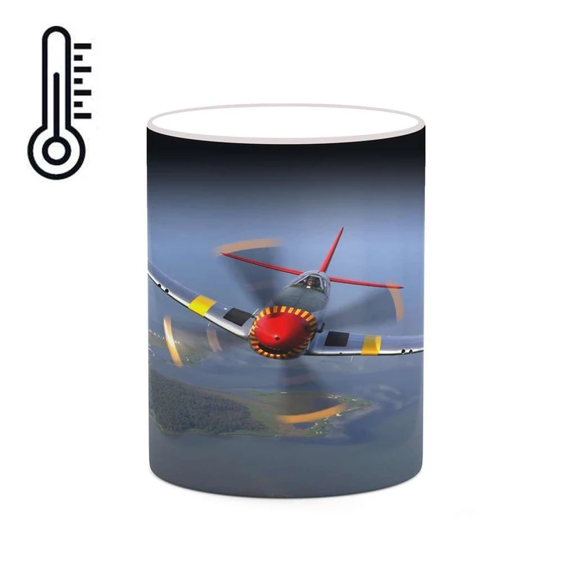 ماگ حرارتی کاکتی مدل هواپیمای جنگنده کد mgh20329