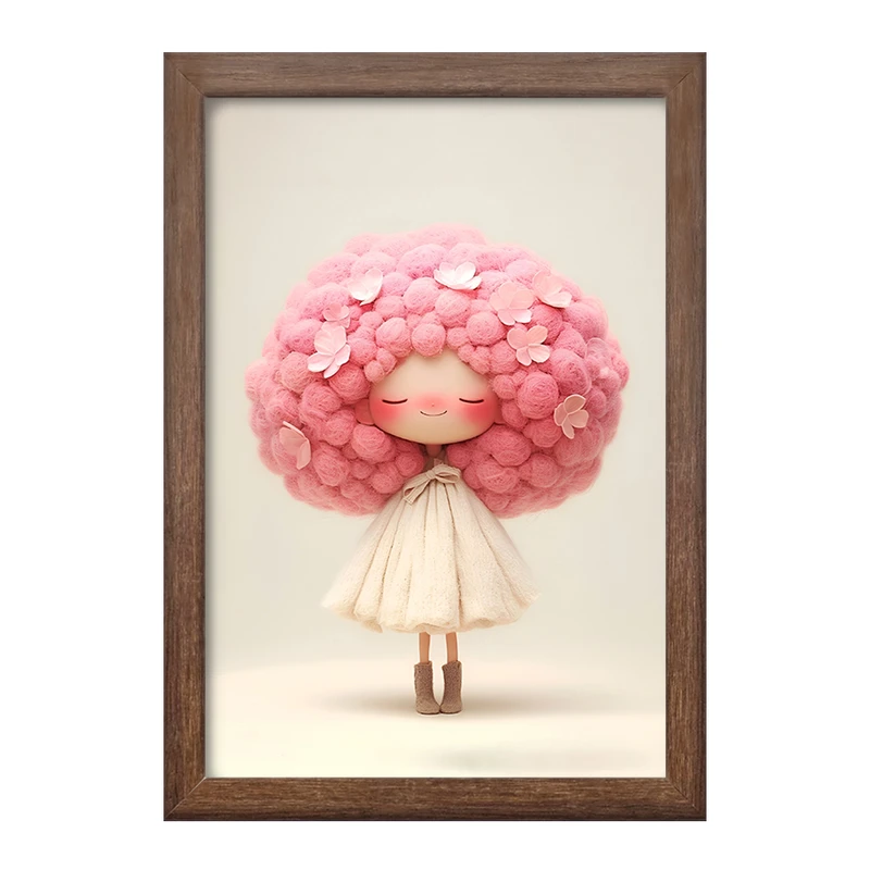 تابلو خندالو طرح دخترانه کیوت کد F5156