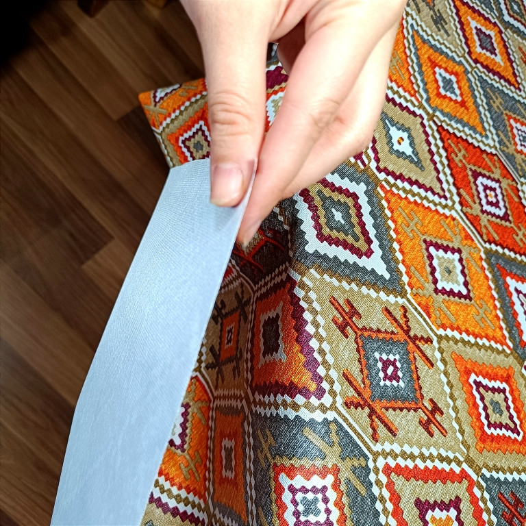 رومیزی طرح گلیم ترک مدل پارچه ای کد A140-T250cm