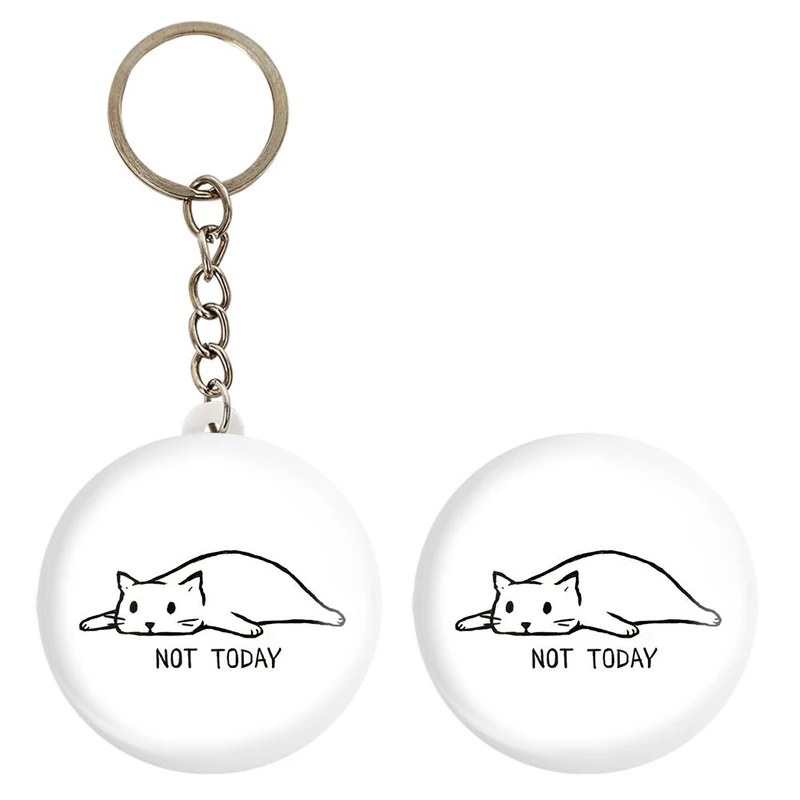 پیکسل خندالو مدل گربه خسته کد 29294 به همراه جاکلیدی