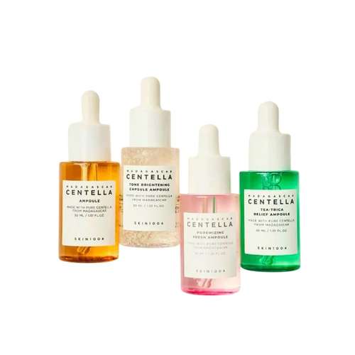 سرم پوست سانتلا مدل Madagascar Ampoule Kit سازگار با انواع پوست حجم 30 میلی لیتر مجموعه 4 عددی