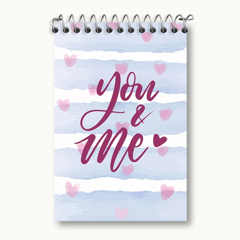 دفتر یادداشت 50 برگ خندالو مدل You And Me کد F2318