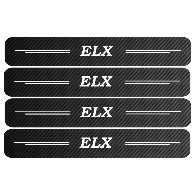 برچسب پارکابی خودرو مهدیار طرح ELX کد SP190 بسته 4 عددی