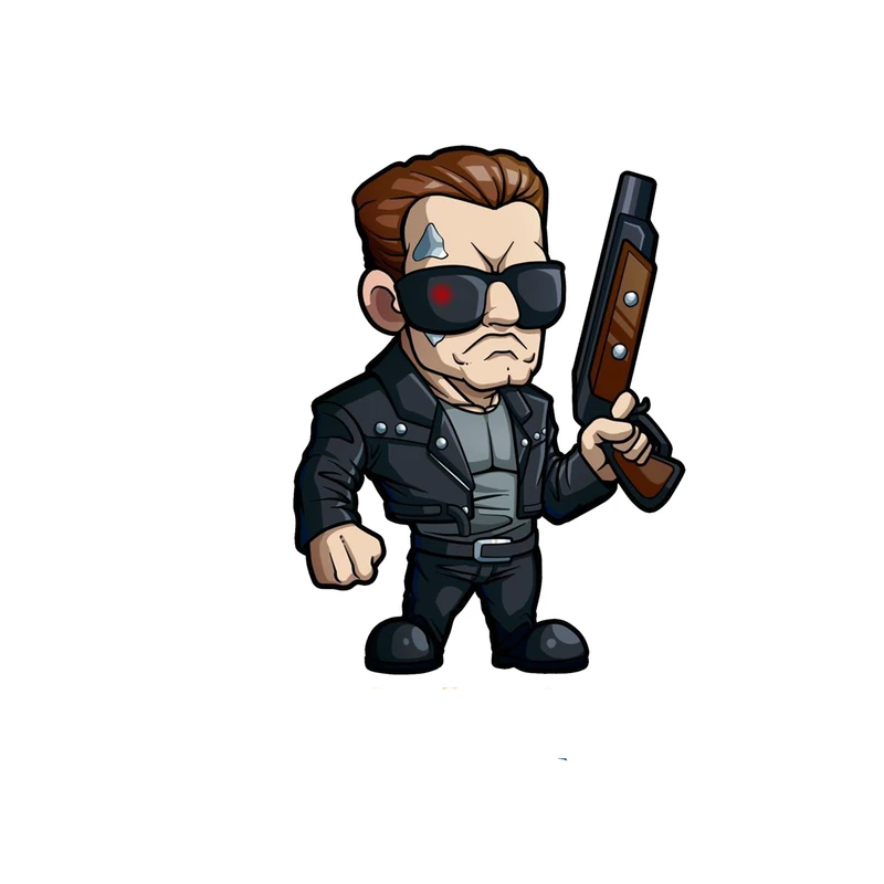  استیکر لپ تاپ و موبایل مدل سریال طرح ترمینییاتور نابودگر Terminator T800 کد 4320