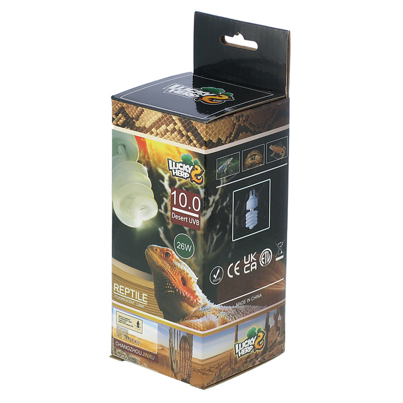 لامپ یو وی بی 26 وات لاکی هرپ مدل حیوانات UVB 10.0% پایه E27