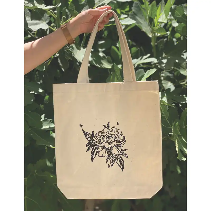 ساک خرید مدل پیونی