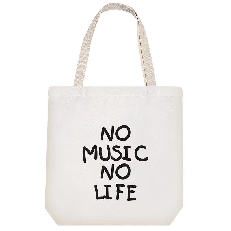 ساک خرید خندالو مدل No Music No Life کد 6470