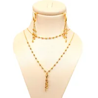 نیم ست طلا 18 عیار زنانه قلب اقیانوس مدل البرنادو آویز