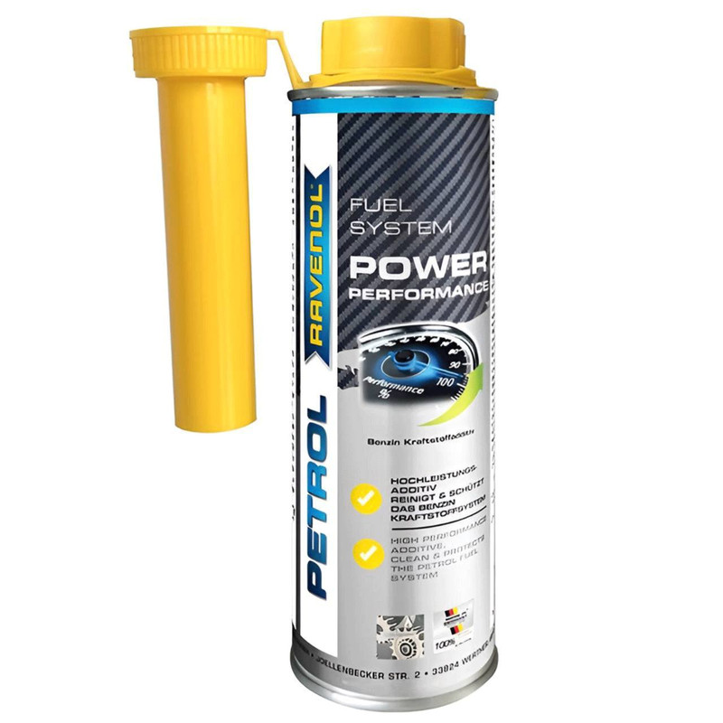 مکمل بنزین تمیزکننده سیستم سوخت راونول مدل Power Performance حجم 300 میلی لیتر