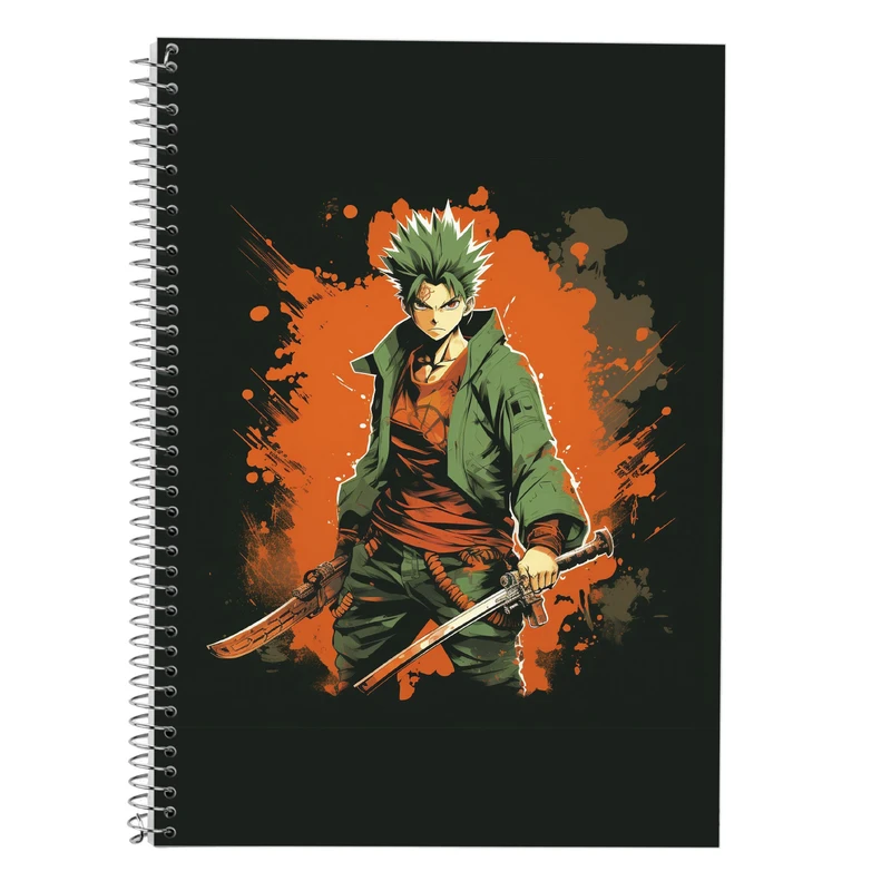 دفتر زبان 50 برگ مدوپد مدل دوخط طرح Naroto کد DF11192